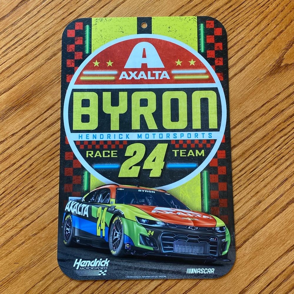 NASCAR William Byron Race Team Sign Wall Decor
